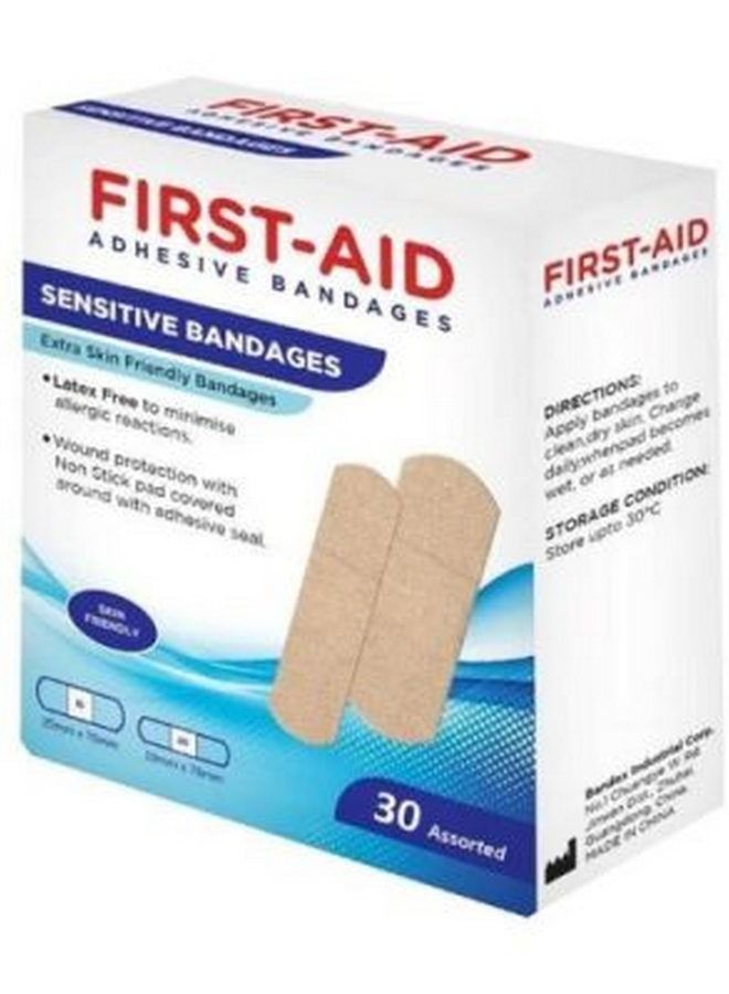 Sensitive Bandages Assorted 30’S