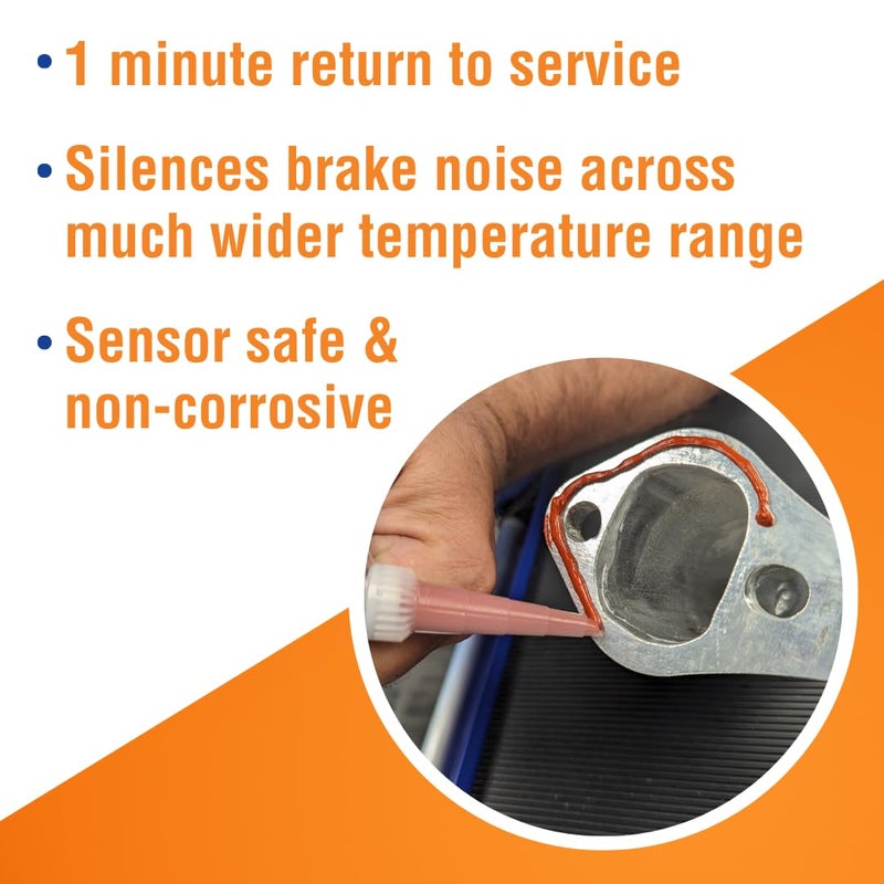 Permatex 34423 Right Stuff 1 Minute Red High Temperature Gasket Maker, 3 oz - Image 4