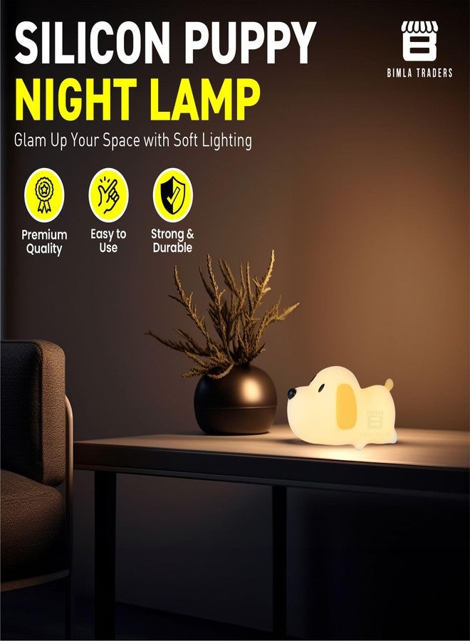 Btag Sleeping Puppy Night Lamp for Baby and Toddler | Dog Lamp | Eye-Care Lamp | (Sleeping Puppy) - Image 2