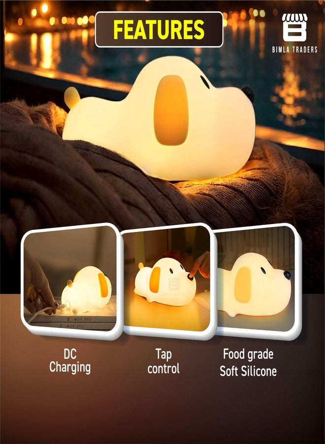 Btag Sleeping Puppy Night Lamp for Baby and Toddler | Dog Lamp | Eye-Care Lamp | (Sleeping Puppy) - Image 4