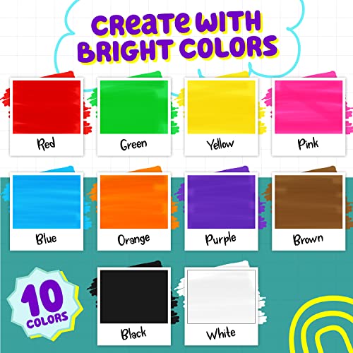 Chalkola Chalk Markers for Blackboard, Chalkboard, Window, Bistro, Car Glass, Board, Wall Calendar (10 Pack, 6mm Reversible Tip) - Wet Wipe Erasable Liquid Chalk Pens | Chalkboard Markers Erasable - Image 2