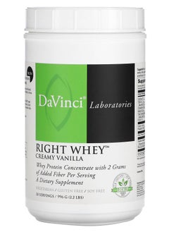DaVinci Laboratories of Vermont Right Whey Creamy Vanilla 2.2 lbs (996 g) 