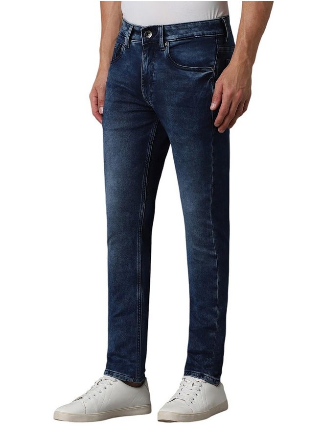 LOUIS PHILIPPE - Louis Philippe Men's Slim Jeans (LRDNCSSP505332_Navy - Image 1