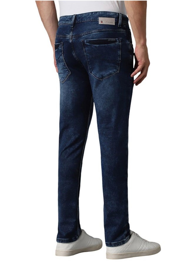 LOUIS PHILIPPE - Louis Philippe Men's Slim Jeans (LRDNCSSP505332_Navy - Image 1