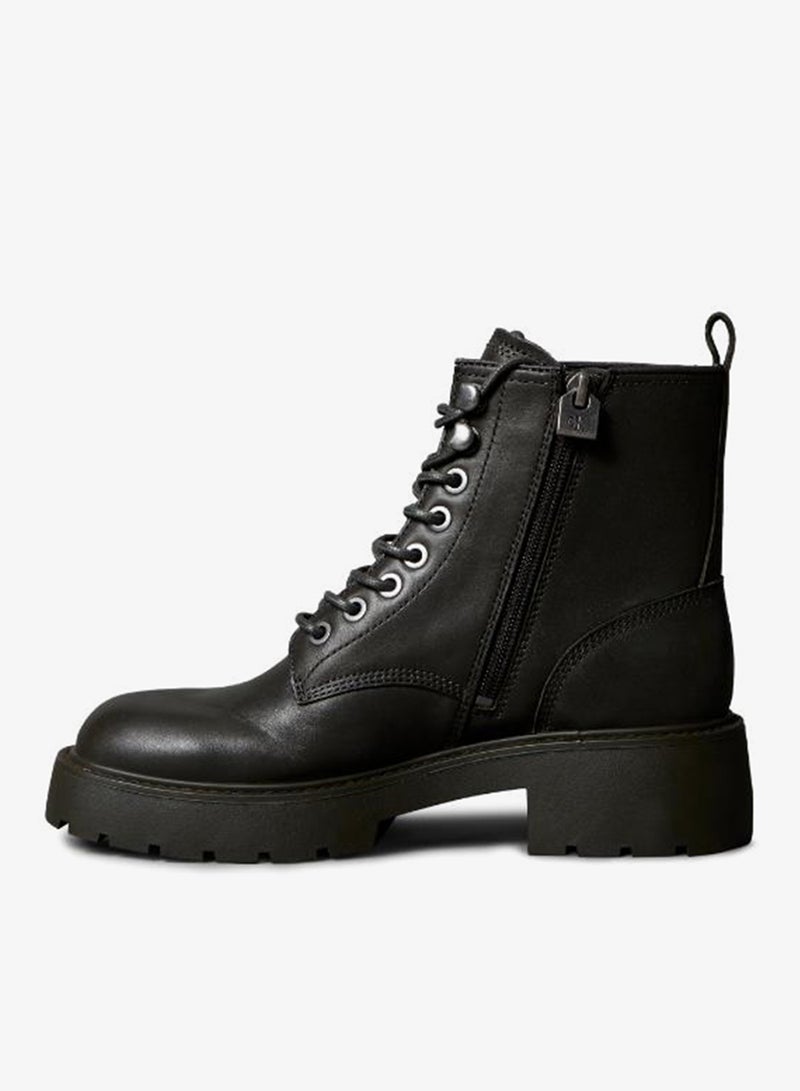 Calvin Klein Jeans Chunky Lace Up Zip Boots - Image 2