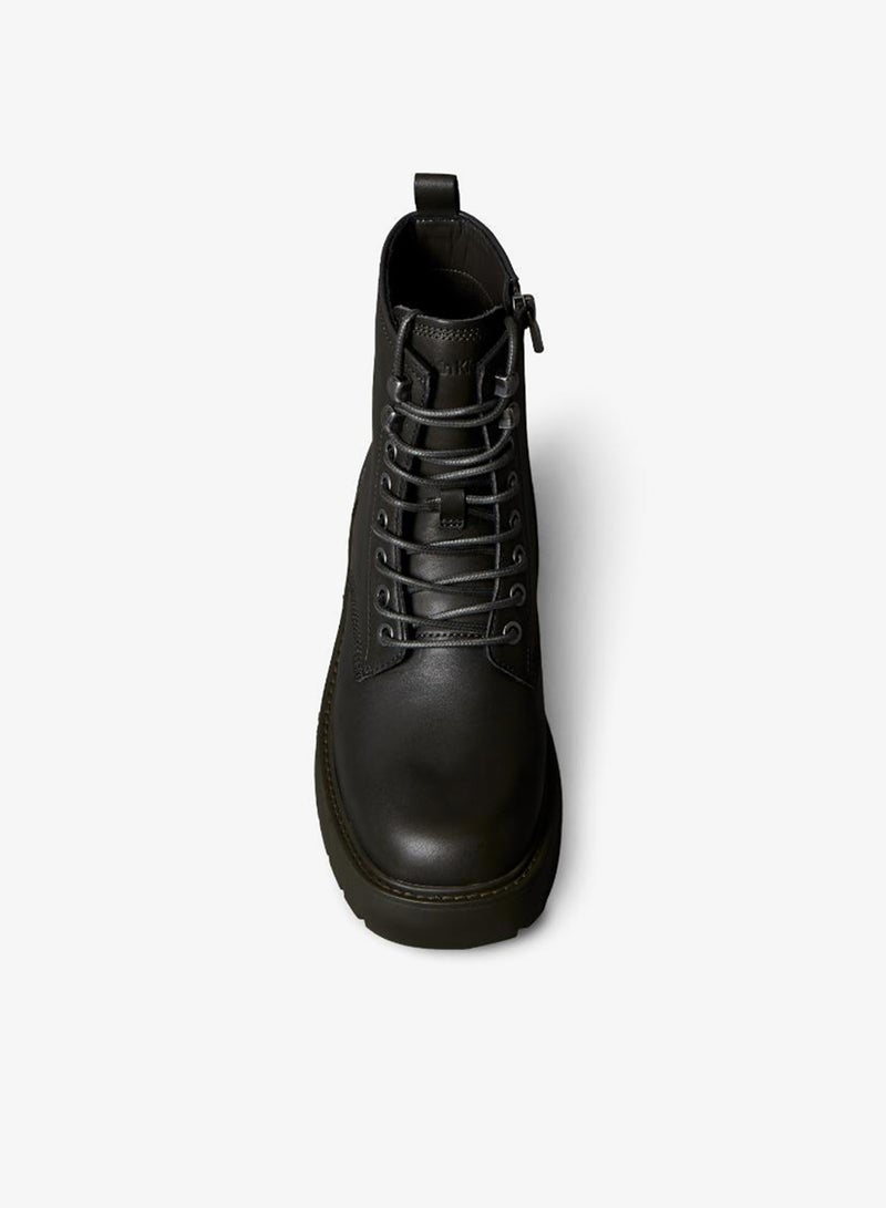 Calvin Klein Jeans Chunky Lace Up Zip Boots - Image 5