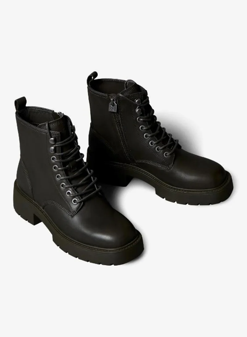 Calvin Klein Jeans  Chunky Lace Up Zip Boots for Women | Best Price UAE