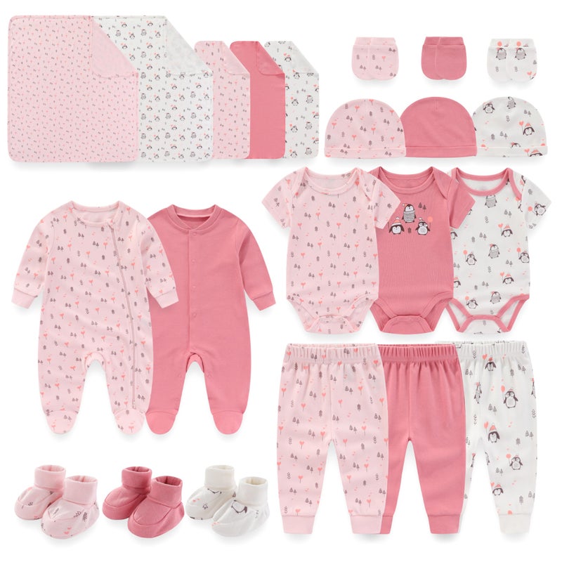 JELYLOVE Unisex Baby Boy Girl Layette Sets 22 Packs New Born Boy Girl Clothes Infant Essentials - Image 2