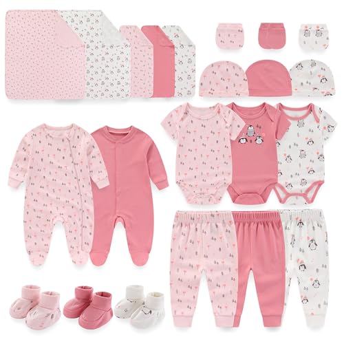 JELYLOVE Unisex Baby Boy Girl Layette Sets 22 Packs New Born Boy Girl Clothes Infant Essentials - Image 1