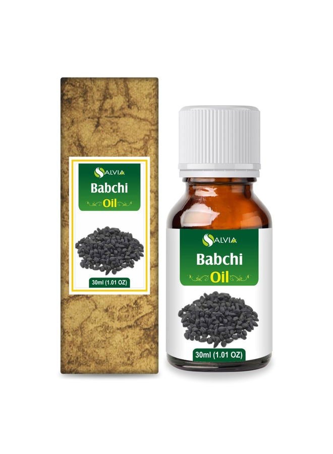 Salvia زيت بابشي (بزوراليا كوريليفلوريا) 100% نقي وطبيعي غير مخفف وغير مقطع زيت ناقل مضغوط على البارد | الأفضل للعلاج بالروائح | درجة علاجية - 30 مل مع قطارة / 1.1 أونصة سائلة - Image 1