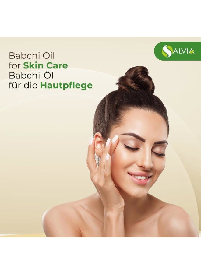 Salvia زيت بابشي (بزوراليا كوريليفلوريا) 100% نقي وطبيعي غير مخفف وغير مقطع زيت ناقل مضغوط على البارد | الأفضل للعلاج بالروائح | درجة علاجية - 30 مل مع قطارة / 1.1 أونصة سائلة - Image 3