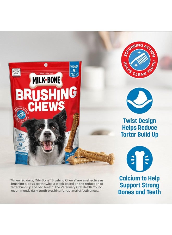 MILK-BONE Milk-Bone Original Brushing Chews, 25 Small/Medium Daily Dental Dog Treats Scrubbing Action Helps Clean Teeth  - Image 2