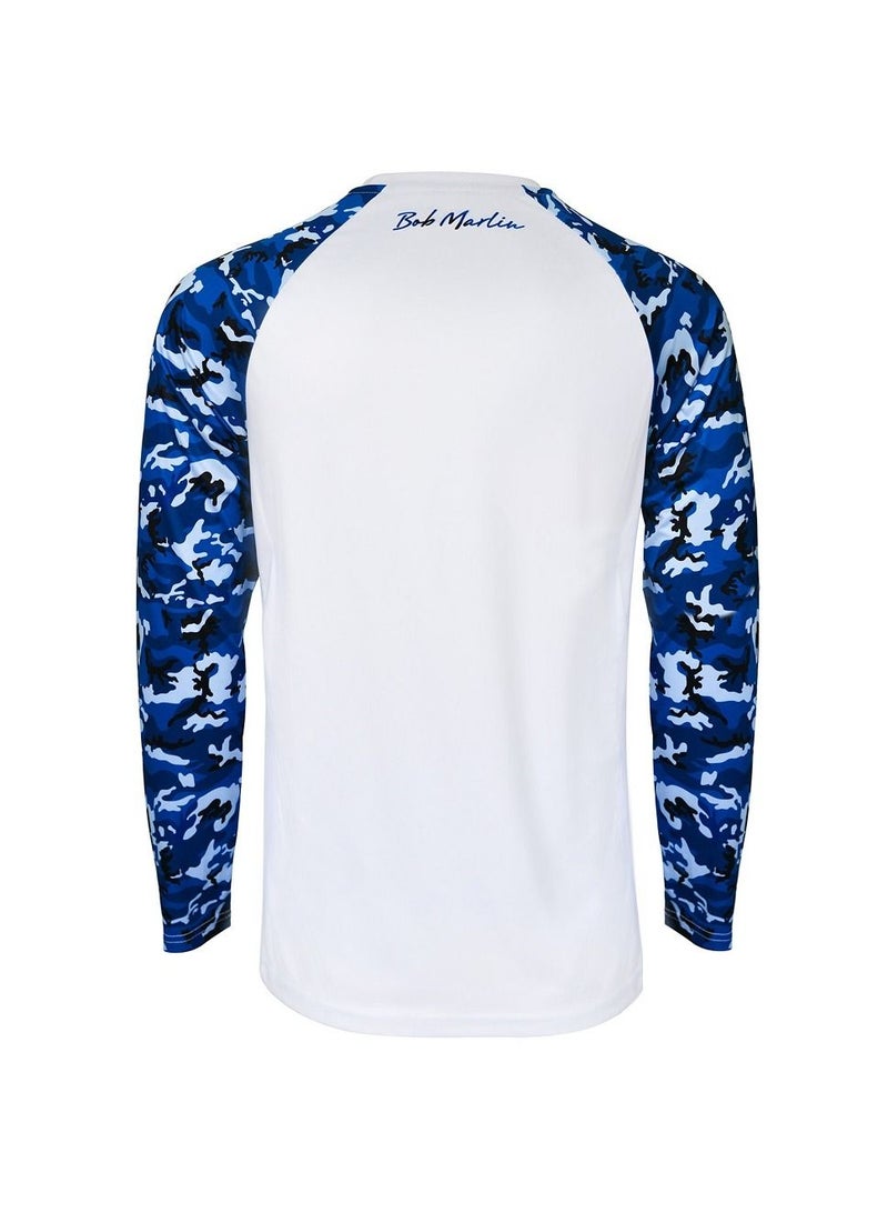 Bob Marlin Performance Shirt Bob Camo Blue-Medium - Image 2