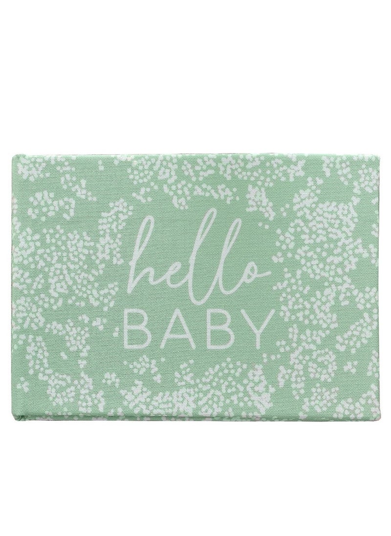 Ginger Ray Ginger Ray Linen Hello Baby Photo Album for Baby Memories and Keepsakes  - Image 1
