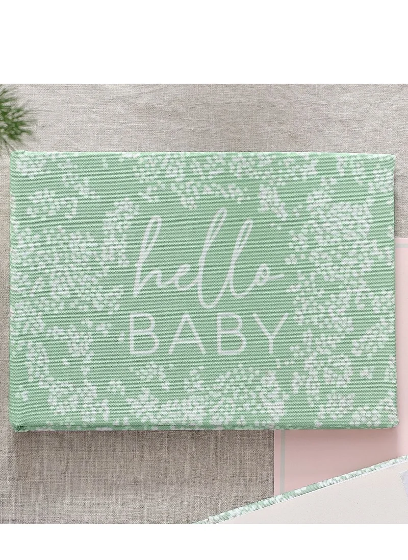 Ginger Ray Ginger Ray Linen Hello Baby Photo Album for Baby Memories and Keepsakes