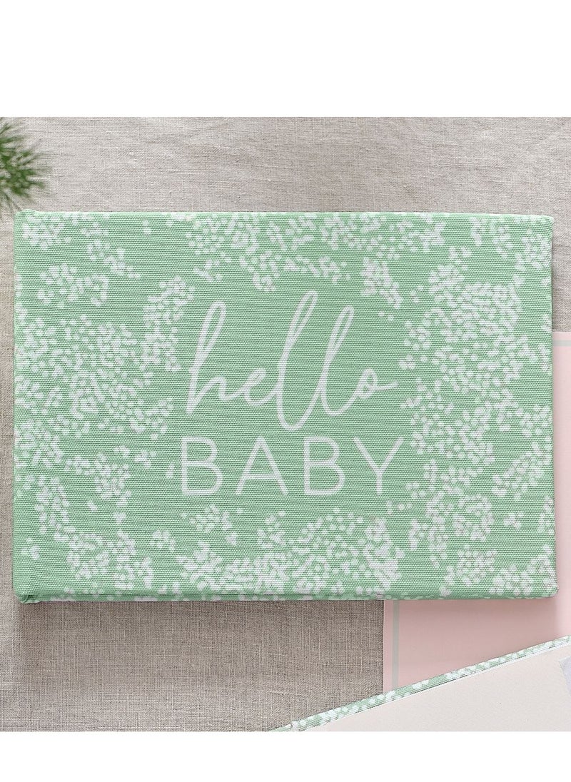 Ginger Ray Ginger Ray Linen Hello Baby Photo Album for Baby Memories and Keepsakes  - Image 3
