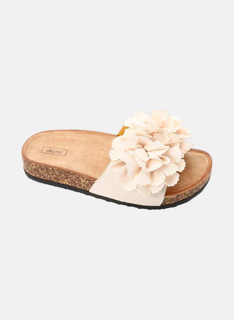 Dejavu Shoes KND-DJTX-006 3D Floral Appliqué Pattern Slippers -  For Women - Image 1