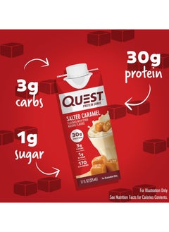 QUEST NUTRITION Protein Shake  Salted Caramel 325ml Pack Of 4 Pieces  - Image 4