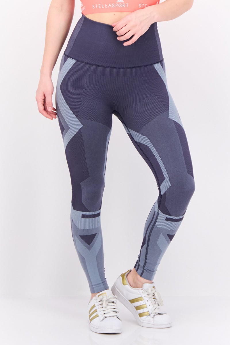 Adidas Women Sportswear Fit Training Leggings, Slate Blue/Grey - Image 1