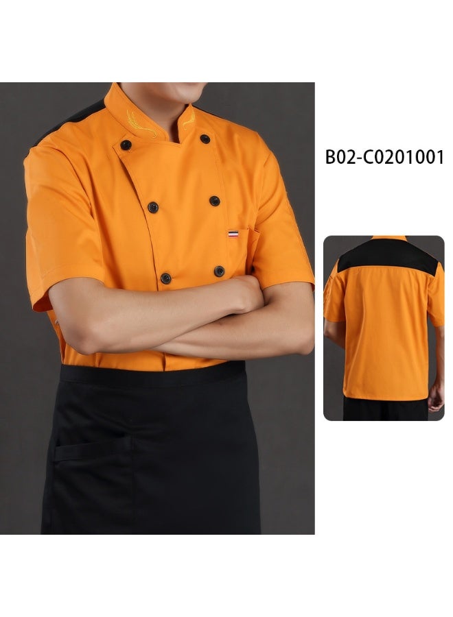 NIBEMINENT High-End  Chef Overalls Kitchen Kitchen Canteen Restaurant Restaurant Work Wear Men's and Women's Catering Autu  - Image 1