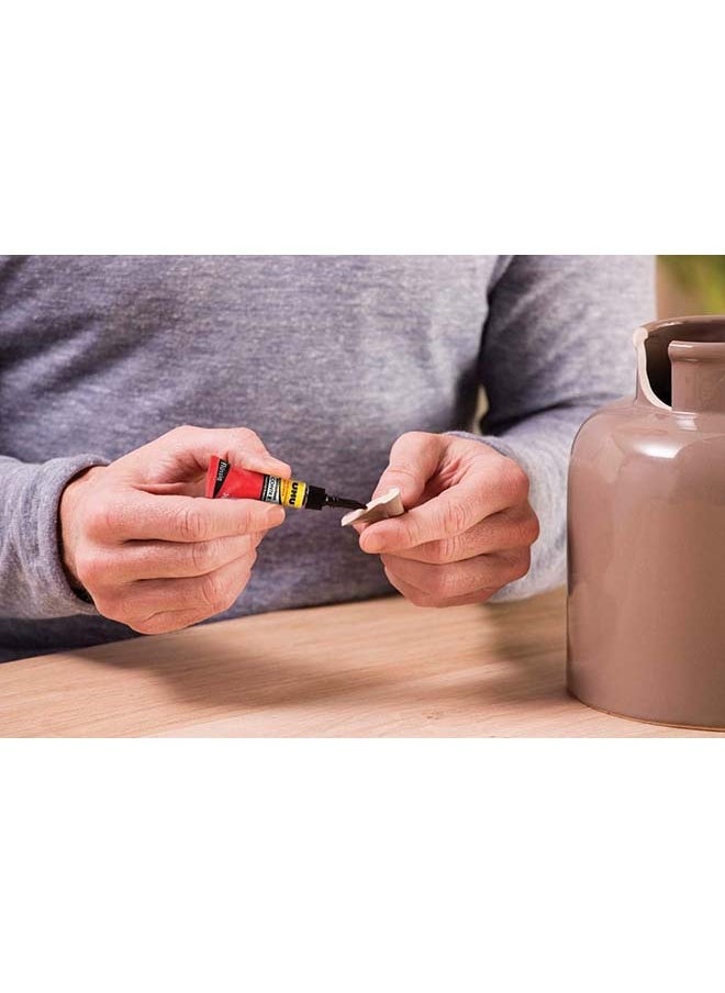 UHU Super Glue Control, Extra Fast And Strong Liquid, Clean And Precise Application,No Spill Mechanism Tube, 3G, Transparent  - Image 2