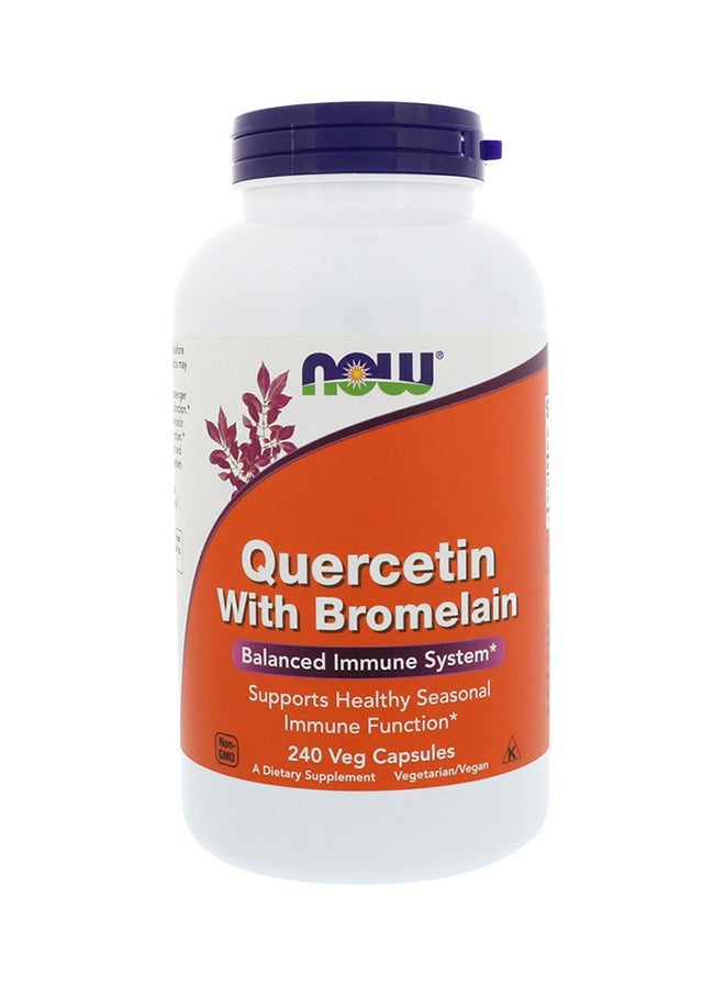 Quercetin With Bromelain - 240 Capsules