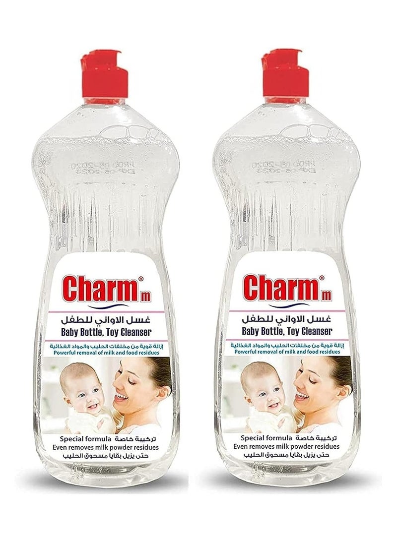 CHARMM Baby Bottle and Toy Cleaner 1L 2-Pack - Image 1
