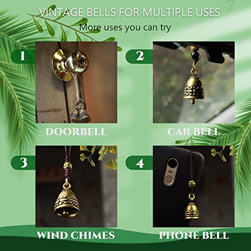 kcrygogo 10pcs Pure Copper Bells Handmade Small Bells for Crafts, Wind Chimes for Home, Door Bells or Decoration Bells for Wedding Decorations, Christmas Decorations - Image 5