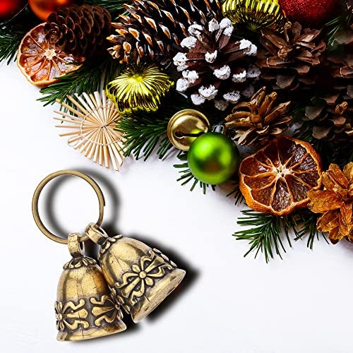 kcrygogo 10pcs Pure Copper Bells Handmade Small Bells for Crafts, Wind Chimes for Home, Door Bells or Decoration Bells for Wedding Decorations, Christmas Decorations - Image 4