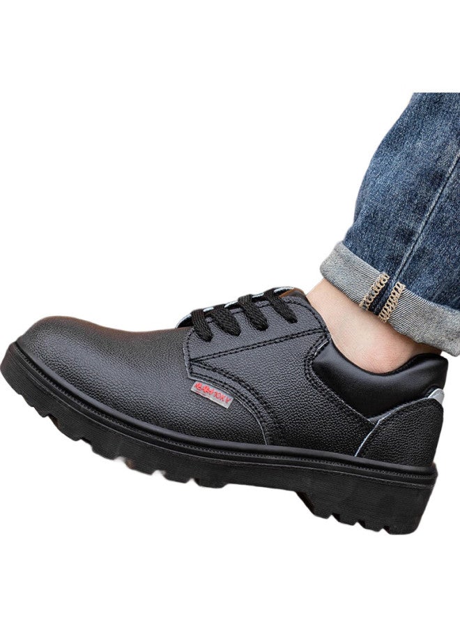 Old housekeeper Housekeeper Electrician Insulated 10Kv Labor Protection Shoes Men Solid Bottom Wear-Resistant Waterproof Oil-Proof Cowhide Work Shoes Safety Shoes 802 40 - Image 1