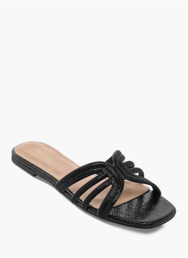 Flora Bella By Shoexpress Women Embellished Slip-On Sandals  - Image 2