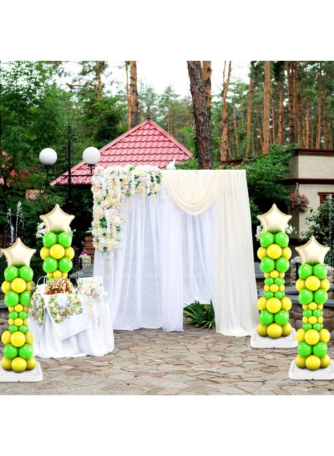 سراتي مجموعة حامل بالونات بطول 6.5 قدم، طقم عمود بالون للأرضية مع أعمدة معدنية قابلة للتعديل، طقم برج بالون مع قاعدة لتزيين حفلات أعياد الميلاد والتخرج (6 مجموعات) - Image 4