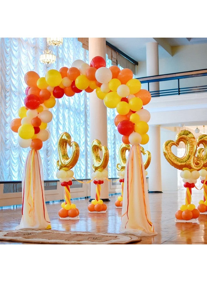 سراتي مجموعة حامل بالونات بطول 6.5 قدم، طقم عمود بالون للأرضية مع أعمدة معدنية قابلة للتعديل، طقم برج بالون مع قاعدة لتزيين حفلات أعياد الميلاد والتخرج (6 مجموعات) - Image 3