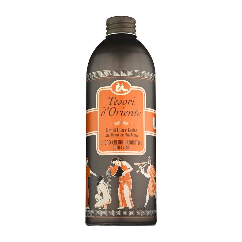 Tesori d'Oriente حمام فقاعات تسوري دورينتي للنساء، حمام رغوي، فقاعات حمام للاسترخاء، غسول جسم فاخر للعناية بالبشرة -500 مل-16.91 أونصة سائلة أمريكية- [استيراد إيطالي]-(زهرة اللوتس) - Image 1