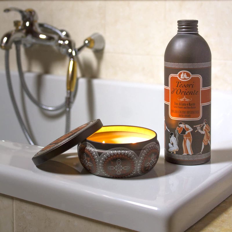 Tesori d'Oriente حمام فقاعات تسوري دورينتي للنساء، حمام رغوي، فقاعات حمام للاسترخاء، غسول جسم فاخر للعناية بالبشرة -500 مل-16.91 أونصة سائلة أمريكية- [استيراد إيطالي]-(زهرة اللوتس) - Image 2