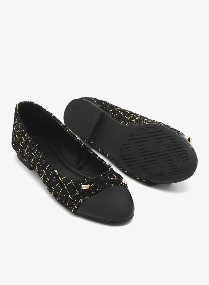 ELLA Black Mesh Sequin Detail Mid Heel Sandals for Women | Best Price UAE