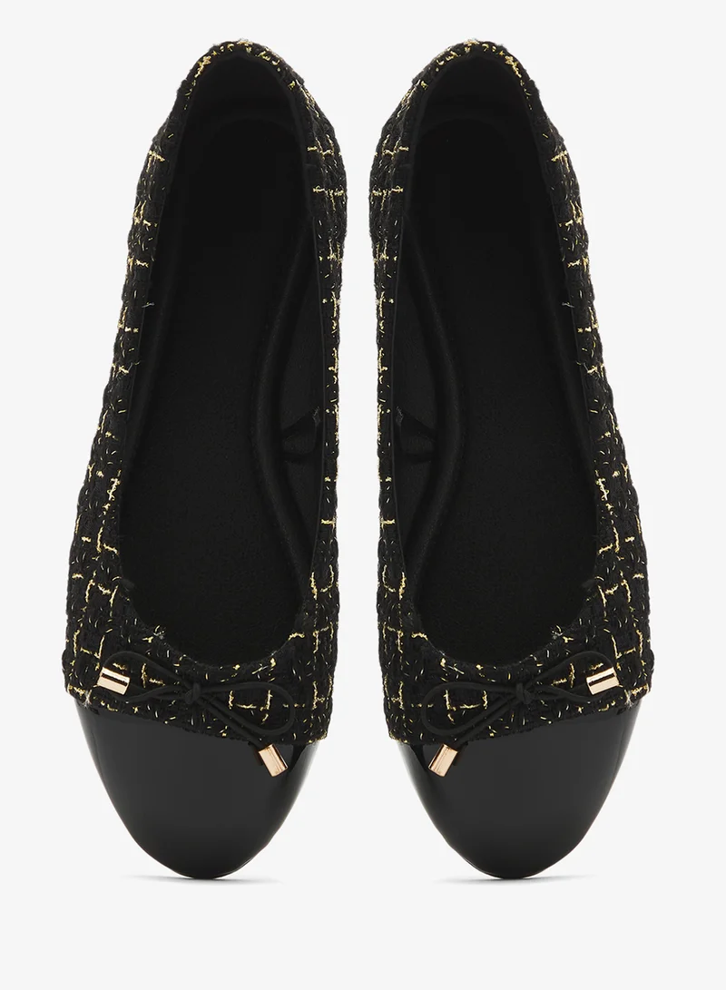 ELLA Black Mesh Sequin Detail Mid Heel Sandals for Women | Best Price UAE