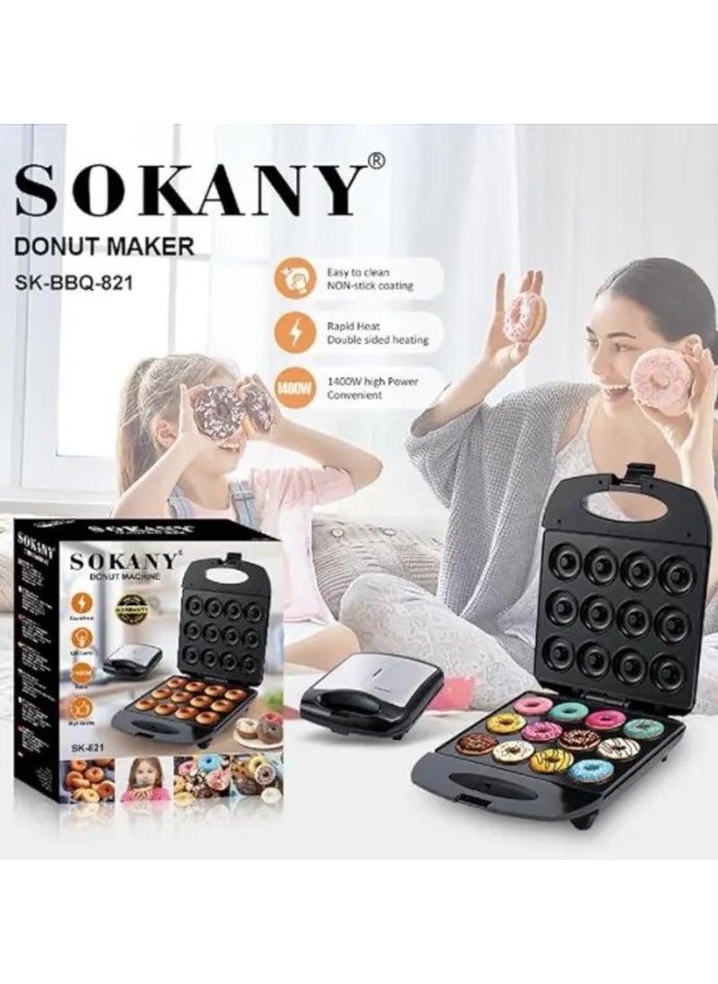 sokany Sokany 12 Pieces Electric Donut Maker -SK-821  - Image 1