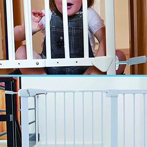 vmaisi Baby Gate Banister Adapter Y-Spindle Rods - M8(8mm) for Pressure Mounted Baby and Pet Safety Stair Gates with Extra Long Wall Mounting Screws Rod & Bolts (Y-Grey-2 Pack) - Image 4