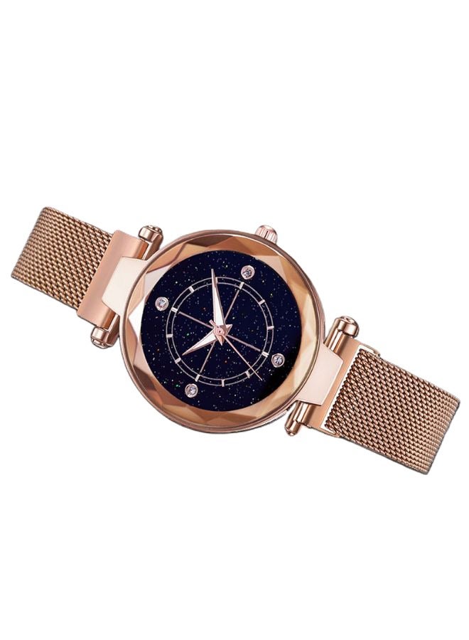 Stainless Steel Magnet Design Analog Watch 9296 - Image 1