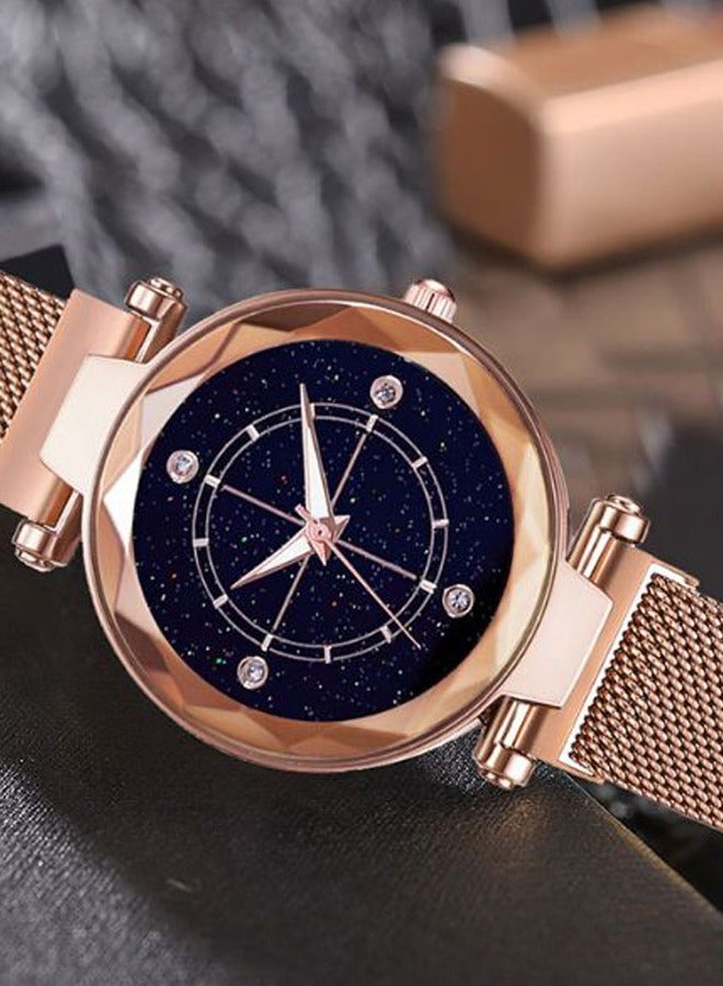 Stainless Steel Magnet Design Analog Watch 9296 - Image 2