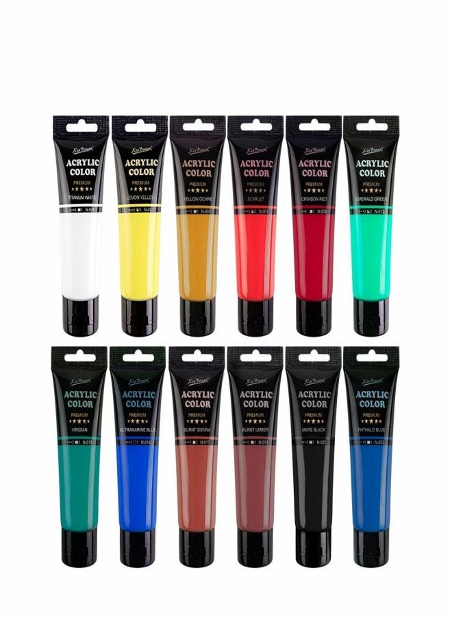 Explore Creativity with a 12-Color Acrylic Paint Set – Vibrant, Durable, and Waterproof - https://f.nooncdn.com/p/pzsku/ZEC0952BA9CD56951A7ADZ/45/_/1723970853/d5023c8c-754d-4232-b929-160165bebc6e.jpg?width=original