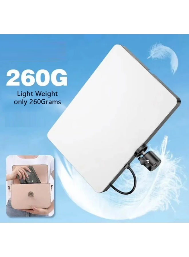 Hedge Portable LED Video Light Panel with Adjustable 3 Color Temperature, USB Powered Photography Fill Light for Streaming, Makeup, Video Recording & Content Creation - Image 4