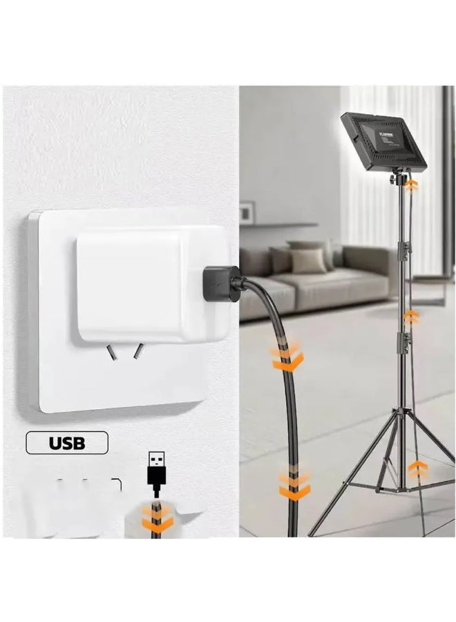 Hedge Portable LED Video Light Panel with Adjustable 3 Color Temperature, USB Powered Photography Fill Light for Streaming, Makeup, Video Recording & Content Creation - Image 2