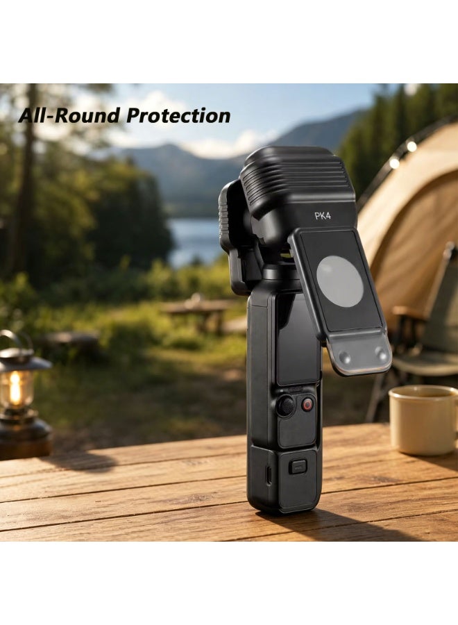 Flip Protective Case for DJI Osmo Pocket 4, Hard PC Camera Cover with Lens & Screen Protection, Anti-Scratch Shockproof Shell with Flip Design, DJI Pocket 4 Essential  Accessories Lightweight Portable Protector - Image 2