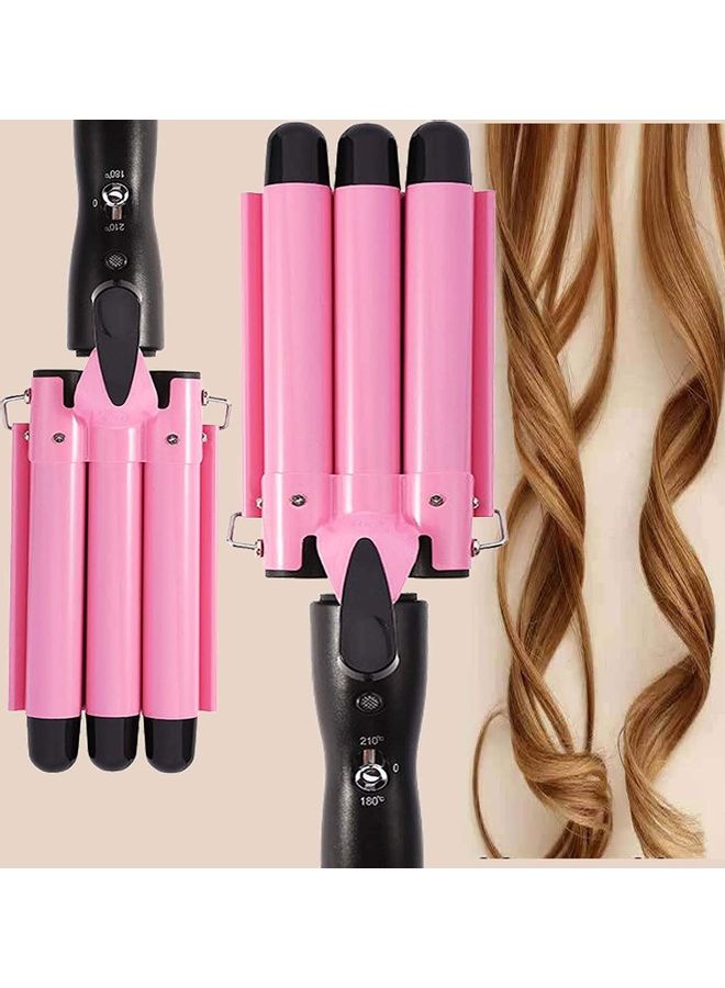 NIBEMINENT Adjustable 3 Barrel Hair Waver Curling Curler Multicolour - Image 1