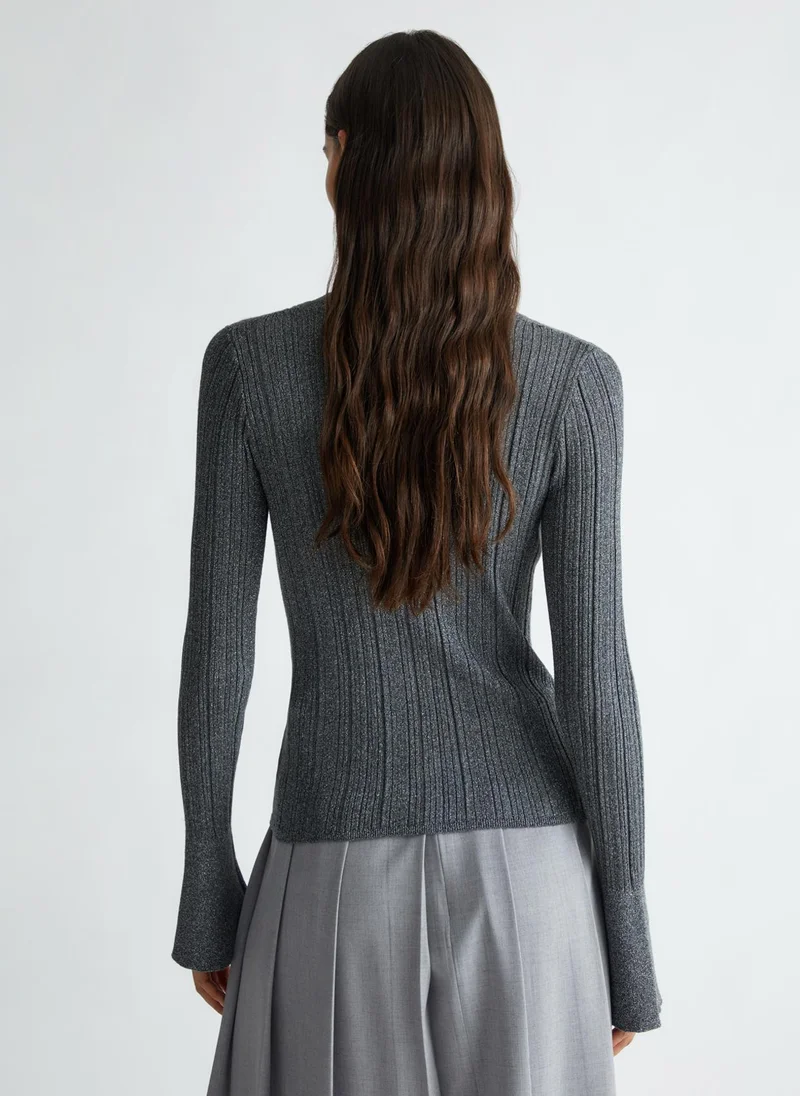 ليو جو Lurex® knit cardigan