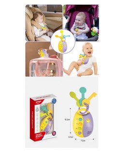 Generic Silicone musical teether in the shape of a car remote (sounds, music, and lights)  - Image 1