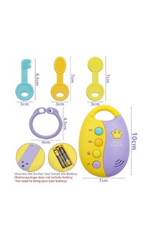 Generic Silicone musical teether in the shape of a car remote (sounds, music, and lights)  - Image 3