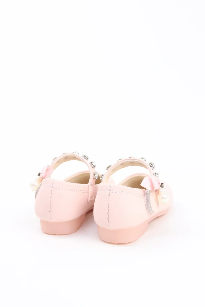 Viny PINK VINY Girls  Ballerina Flats Strap – Elegant Ballet Flats for Girls, Comfortable Party & Wedding Shoes, Princess Dress Shoes for Kids for Women | Best Price UAE